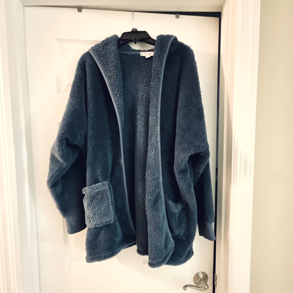 Koolaburra by UGG Cozy Sherpa Hooded jacket - XL Navy